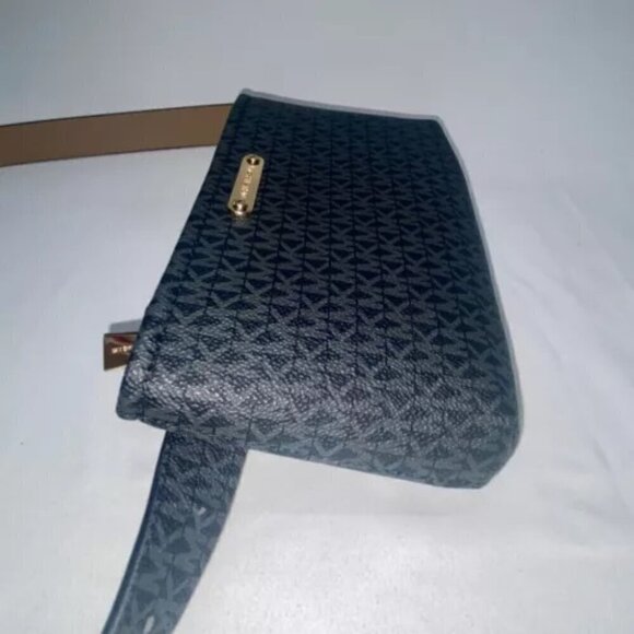 Michael Kors Belt Bag Black & Dark Gray Logo Fanny Pack L/XL NWT - Picture 8 of 13